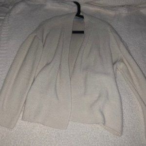 oversized cream cardigan